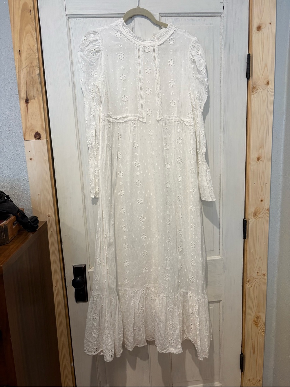 English factory White Eyelet Maxi Dress